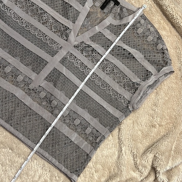 BCBGMAXAZRIA NAHLA Lace and Silk Top - Picture 7 of 7